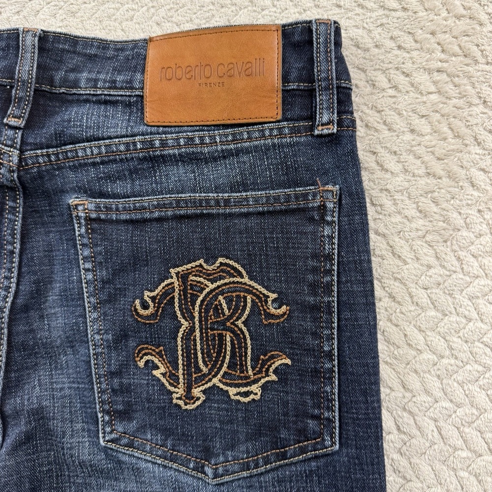 Roberto Cavalli Firenze Jeans Men's 32x24 (hemmed) Luxury denim Made in Italy - Picture 5 of 16